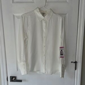 Joie Elegant Cream Dress Shirt